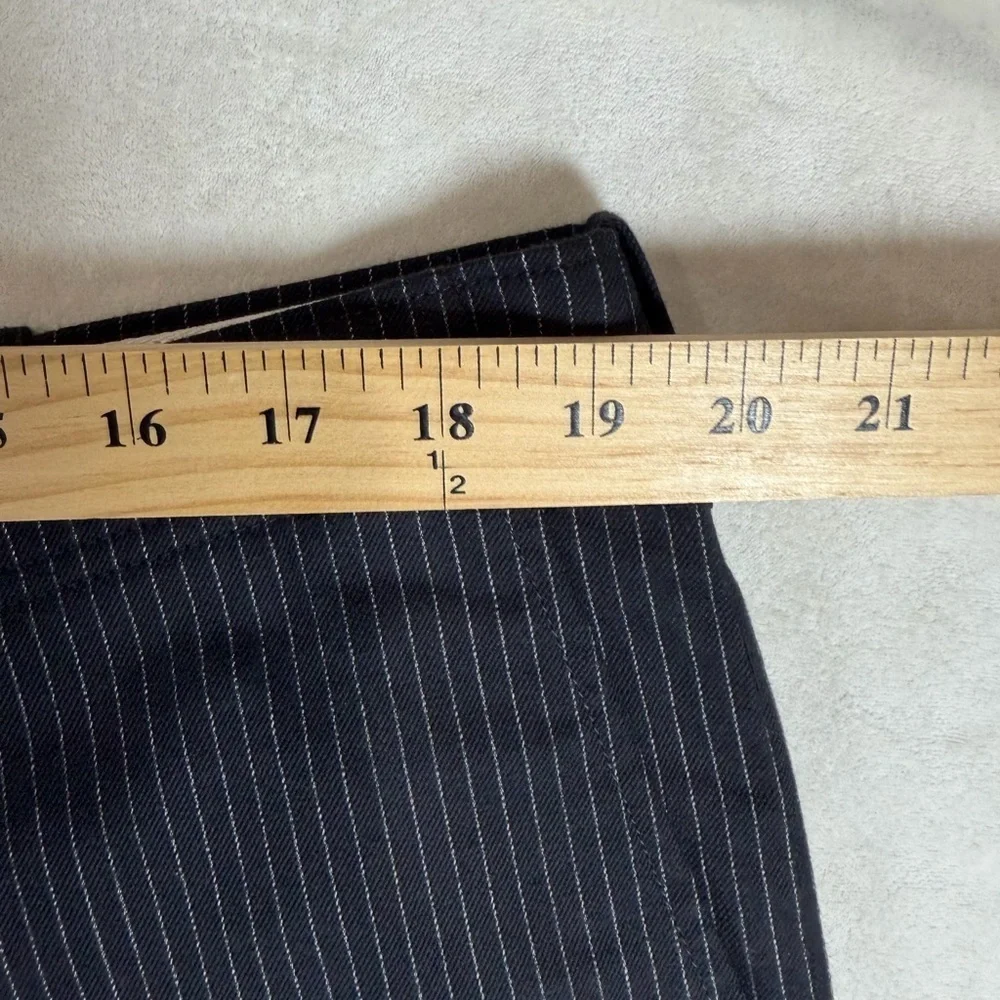 NWT 38W 32L Banana Republic Black Chalk Pinstripe Dress Pants